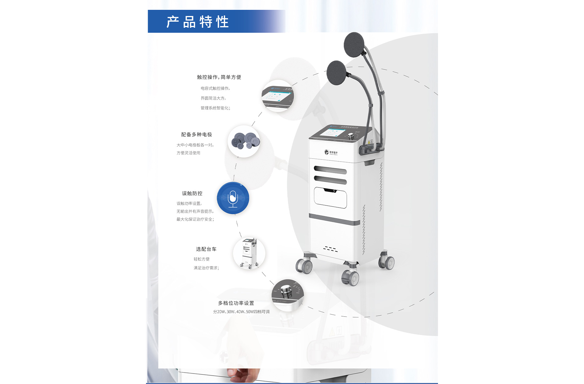 便携式短波治疗仪 ST2200-物理治疗设备-广州维度健康科技发展有限公司